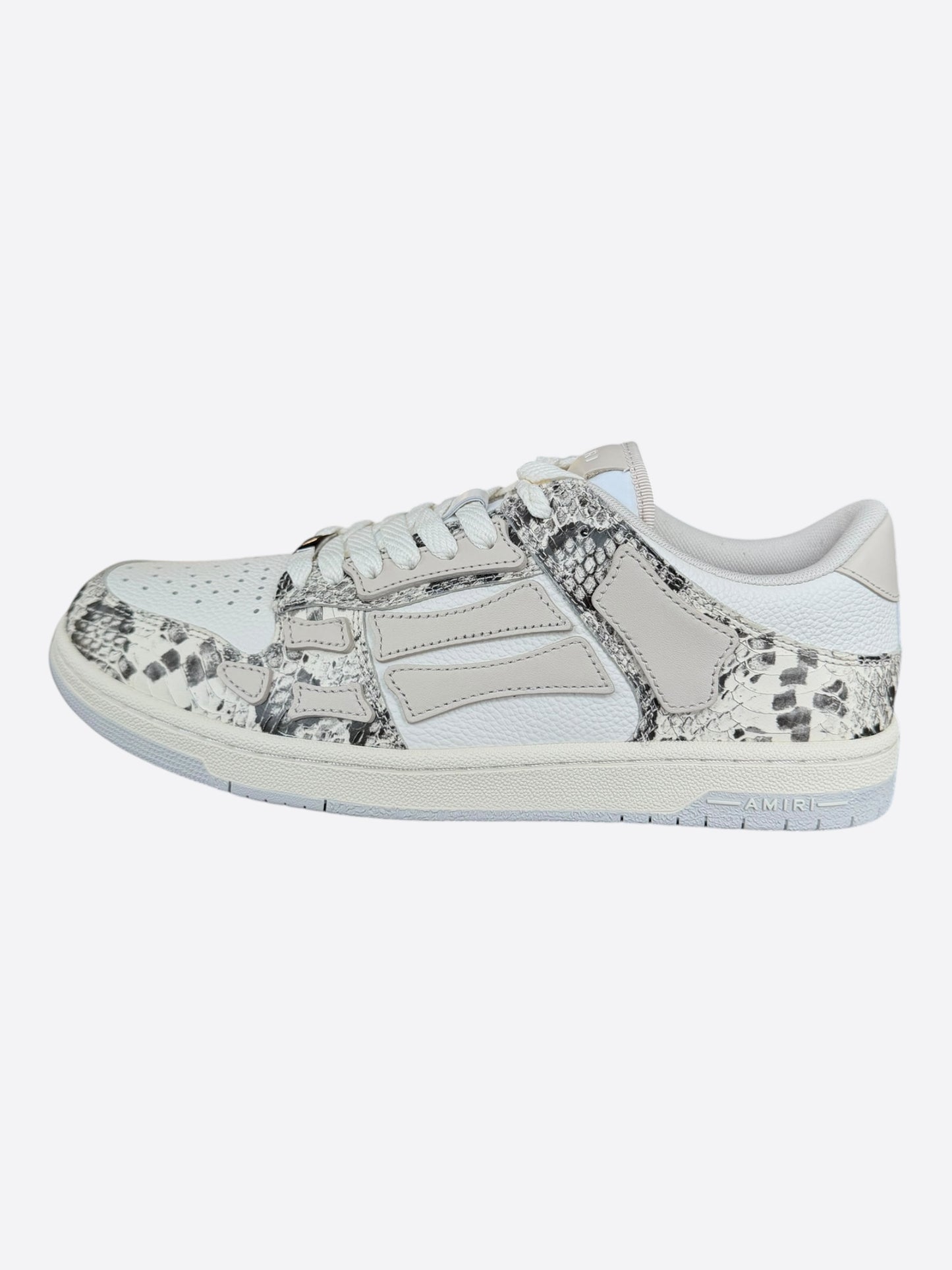 Amiri White Snake Skeleton Low Top Sneakers