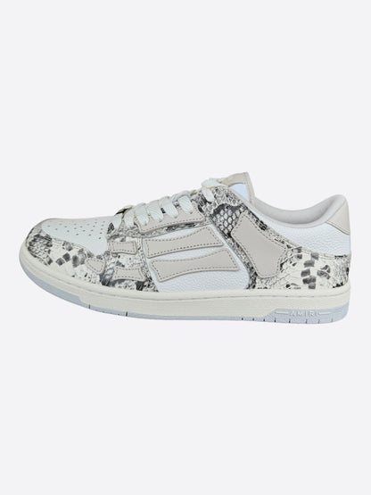 Amiri White Snake Skeleton Low Top Sneakers