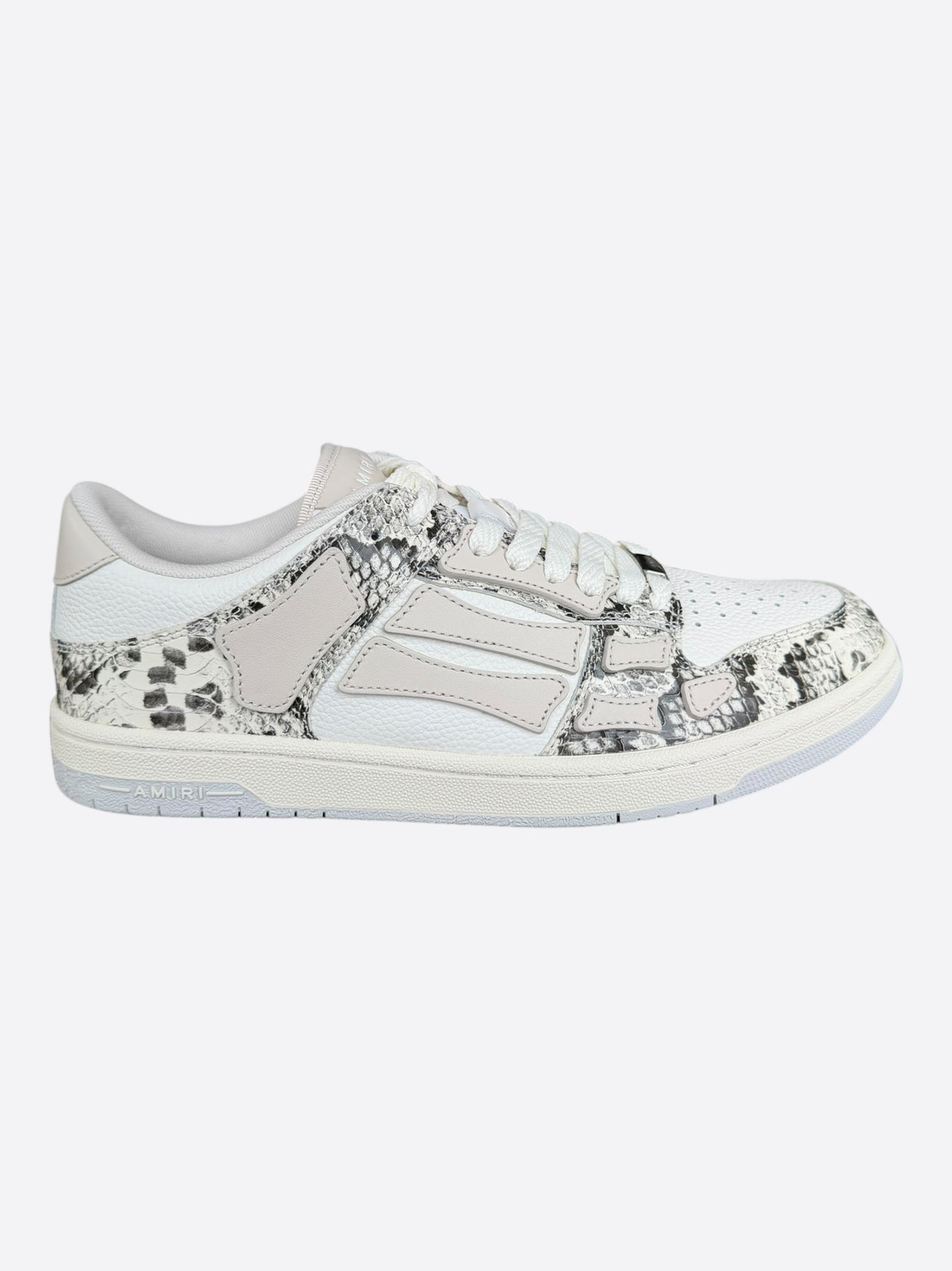 Amiri White Snake Skeleton Low Top Sneakers
