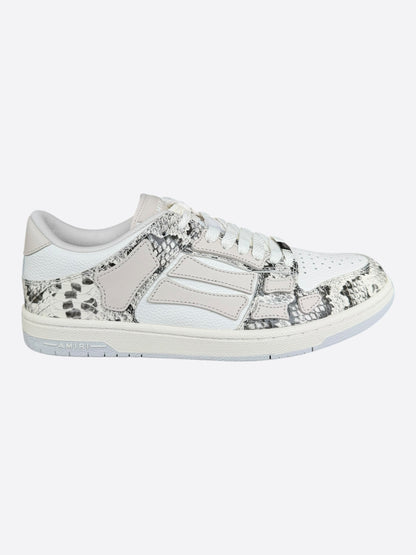 Amiri White Snake Skeleton Low Top Sneakers