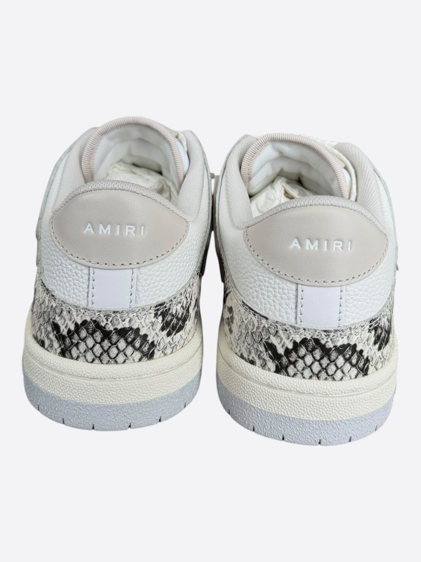 Amiri White Snake Skeleton Low Top Sneakers