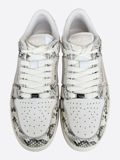 Amiri White Snake Skeleton Low Top Sneakers