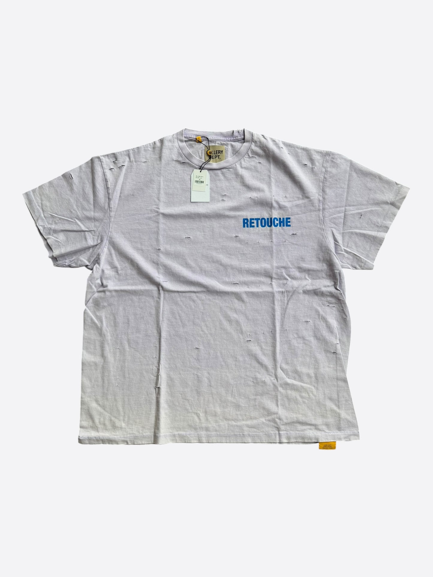 Gallery Dept Purple & Blue Retouche Logo Distressed T-Shirt