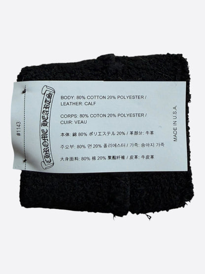 Chrome Hearts Black Zebra Cross Patch Wristbands