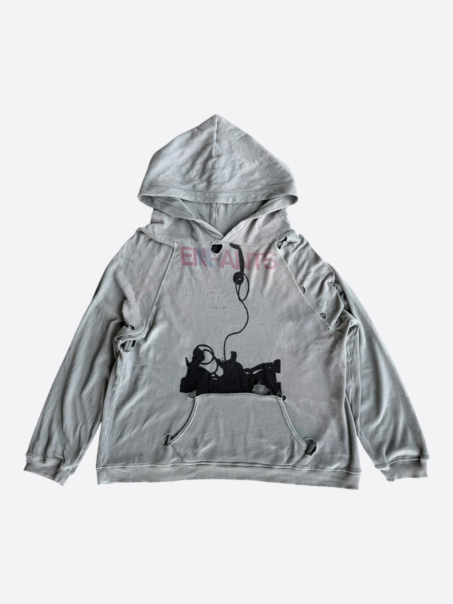 Enfants Riches Deprimes Grey 'Forget To Answer' Graphic Hoodie