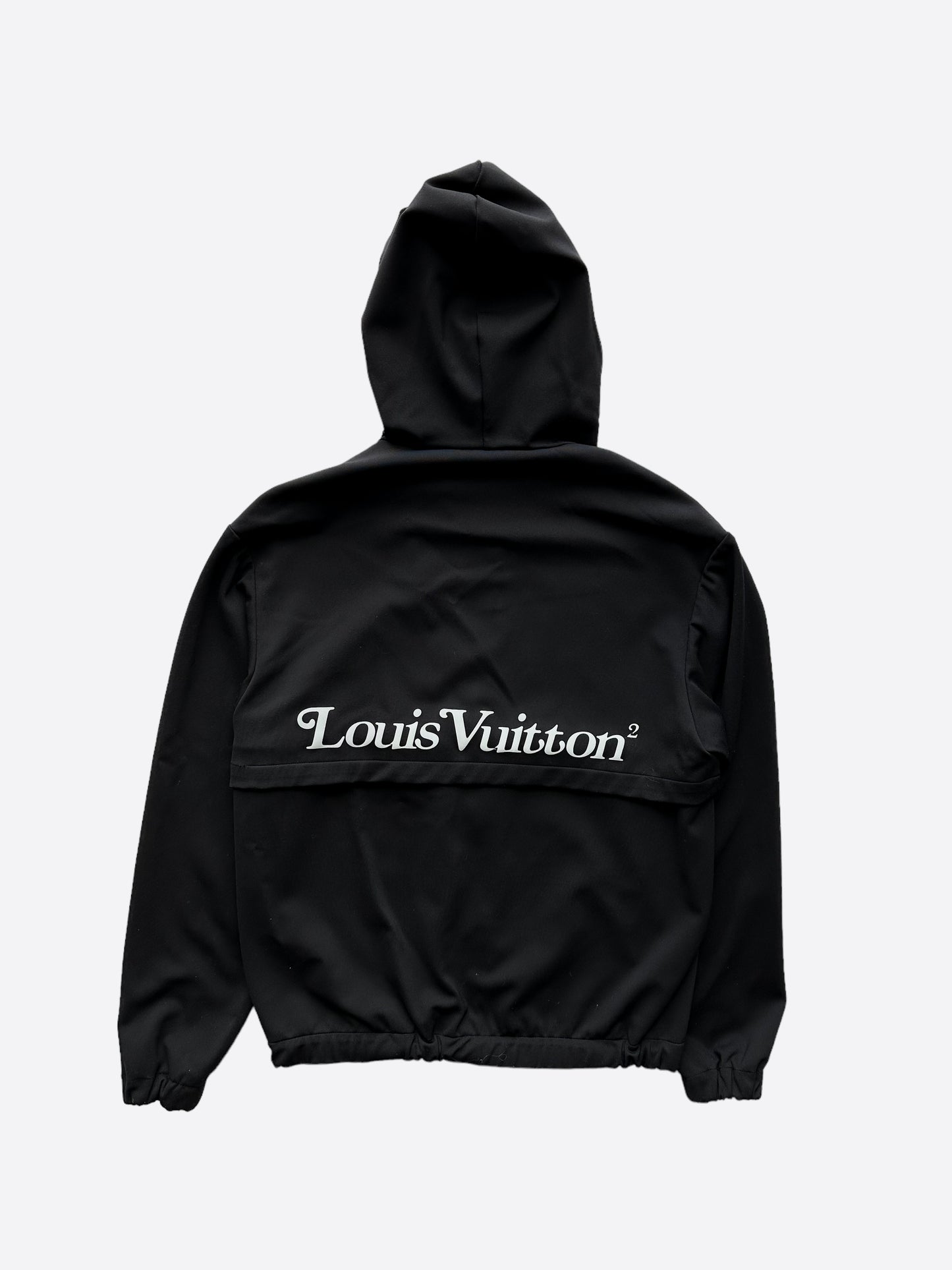 Louis Vuitton Hooded Windbreaker in White Black