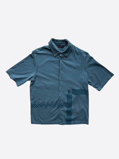 Louis Vuitton Blue Karakoram Button Up Shirt