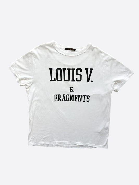 Louis Vuitton White Fragment Design T-Shirt