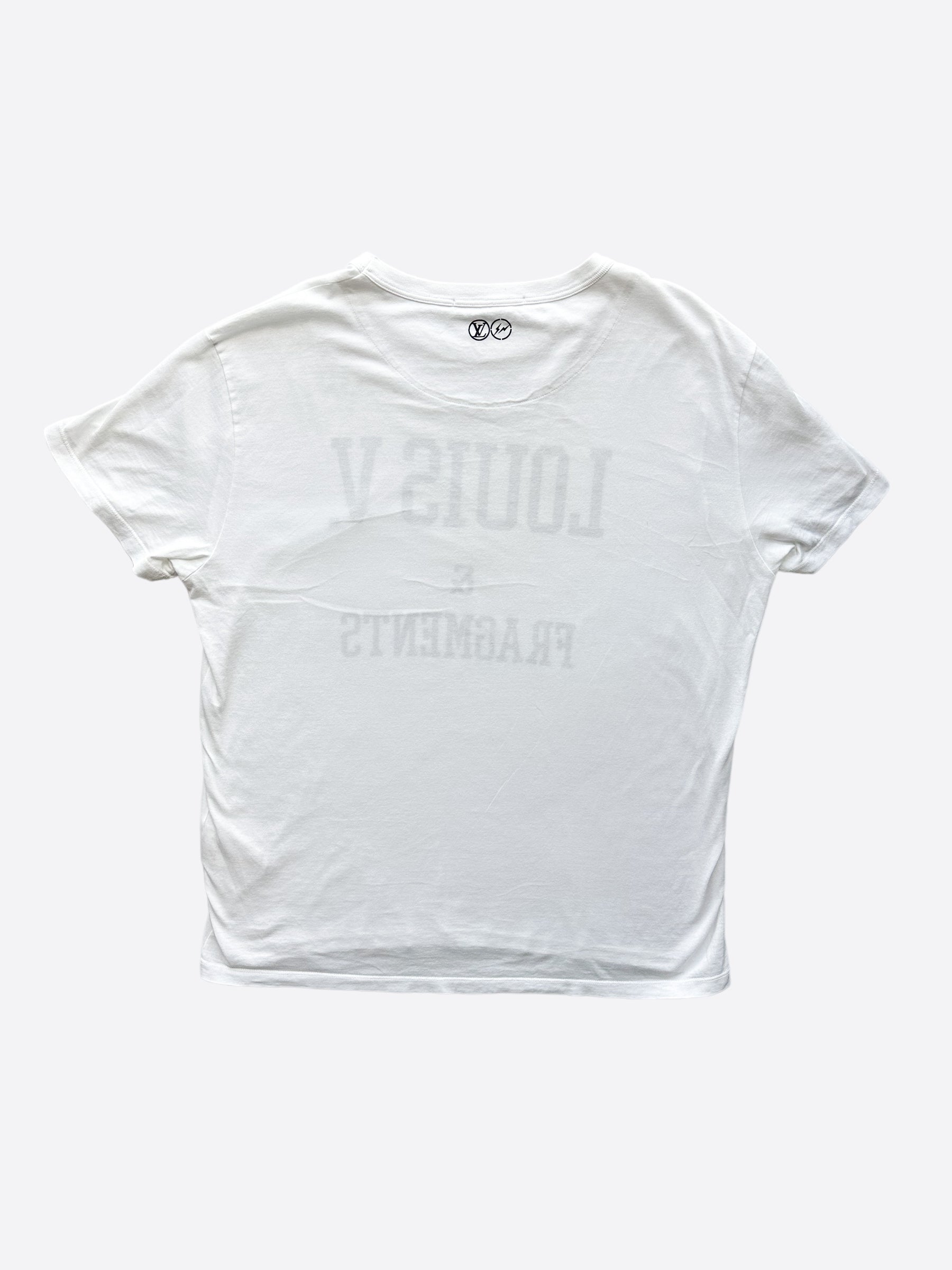 Louis Vuitton x Fragments White T-Shirt - L – Rokit