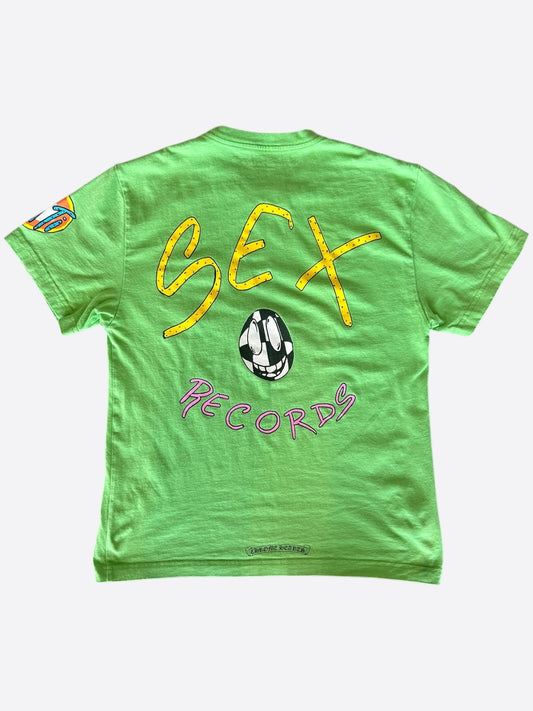 Chrome Hearts Green Sex Records Logo T-Shirt