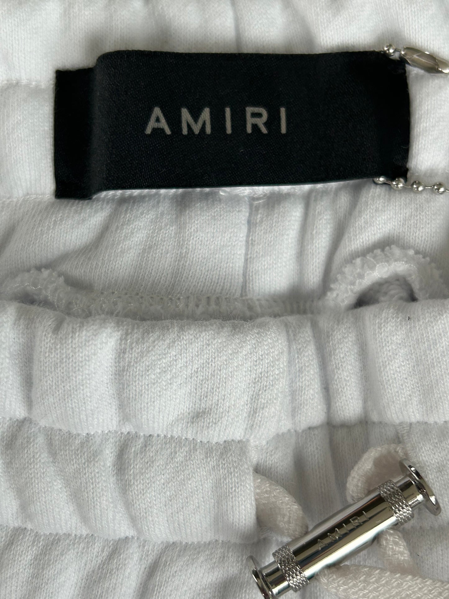 Amiri White Floral Logo Shorts