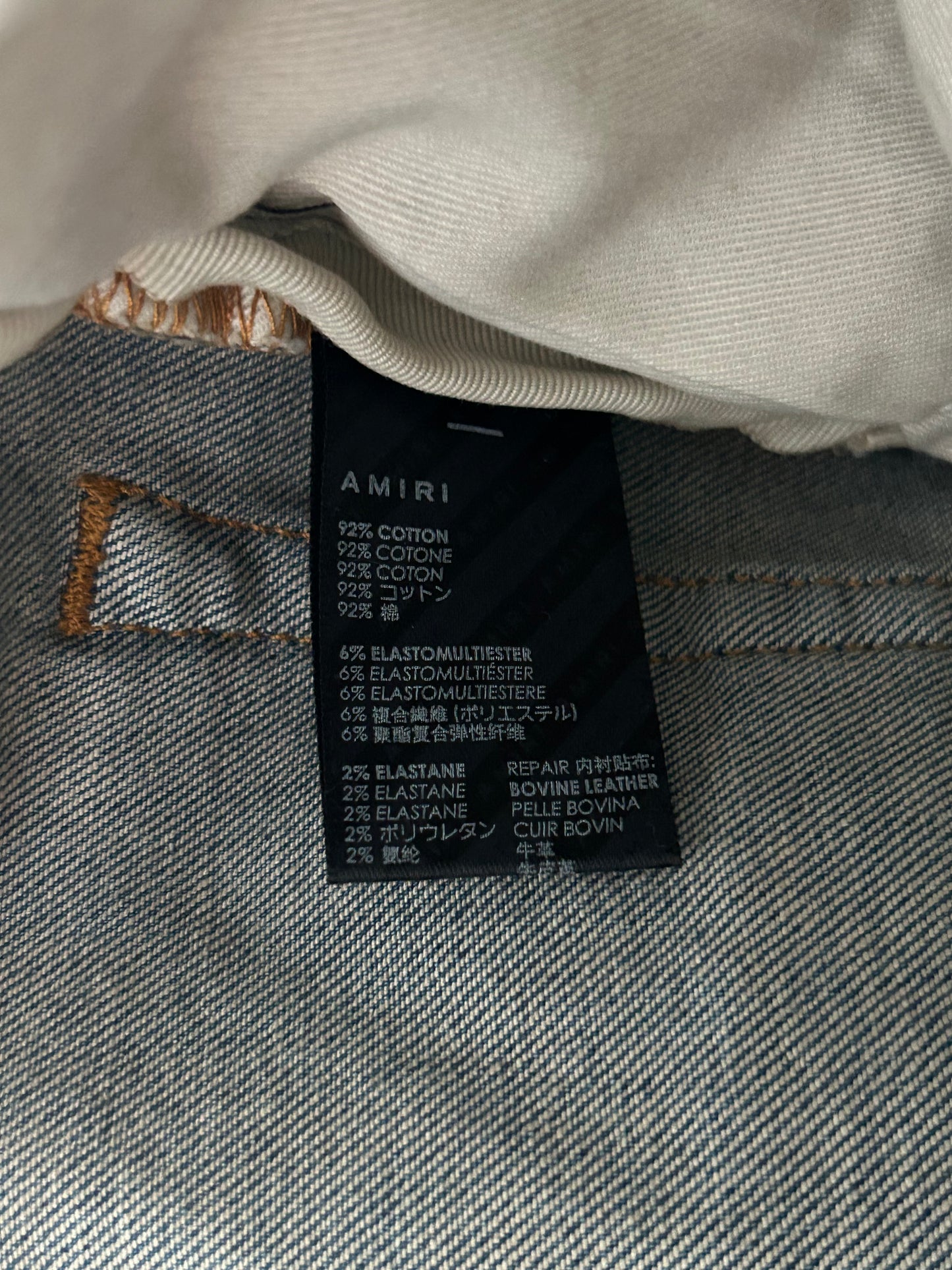 Amiri Clay Indigo & White MX1 Jeans