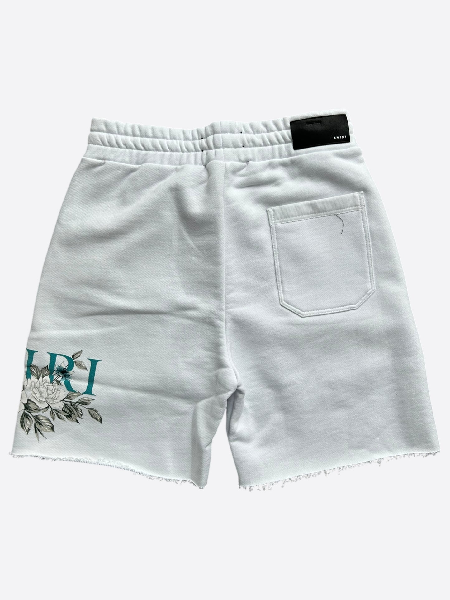 Amiri White Floral Logo Shorts