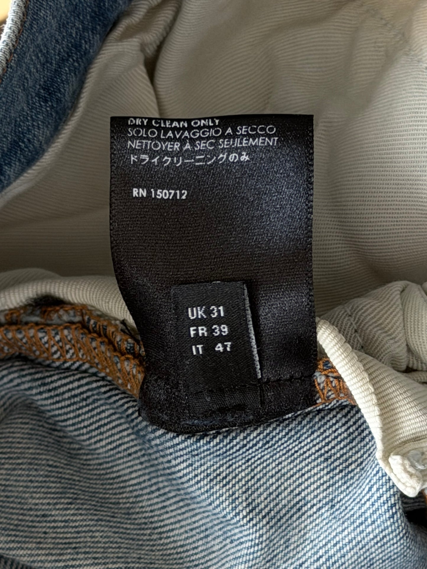 Amiri Clay Indigo & Black Bandana Patch MX1 Jeans