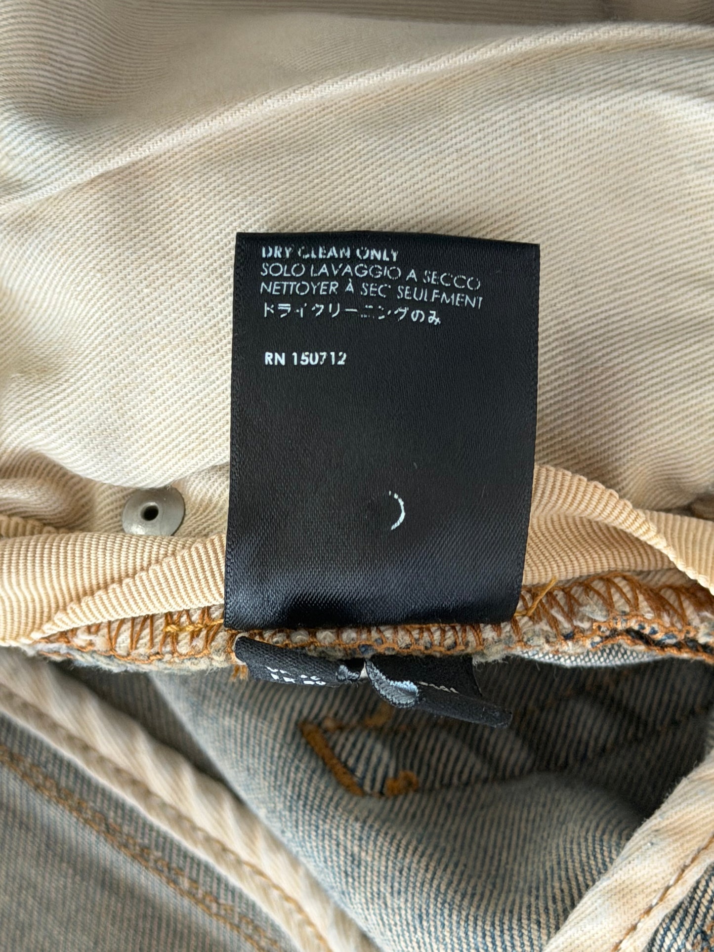 Amiri Indigo & Black Bandana Patch MX1 Jeans