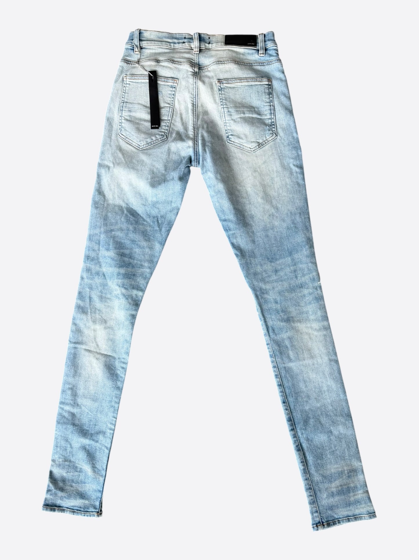 Amiri Clay Indigo & Black Bandana Patch MX1 Jeans