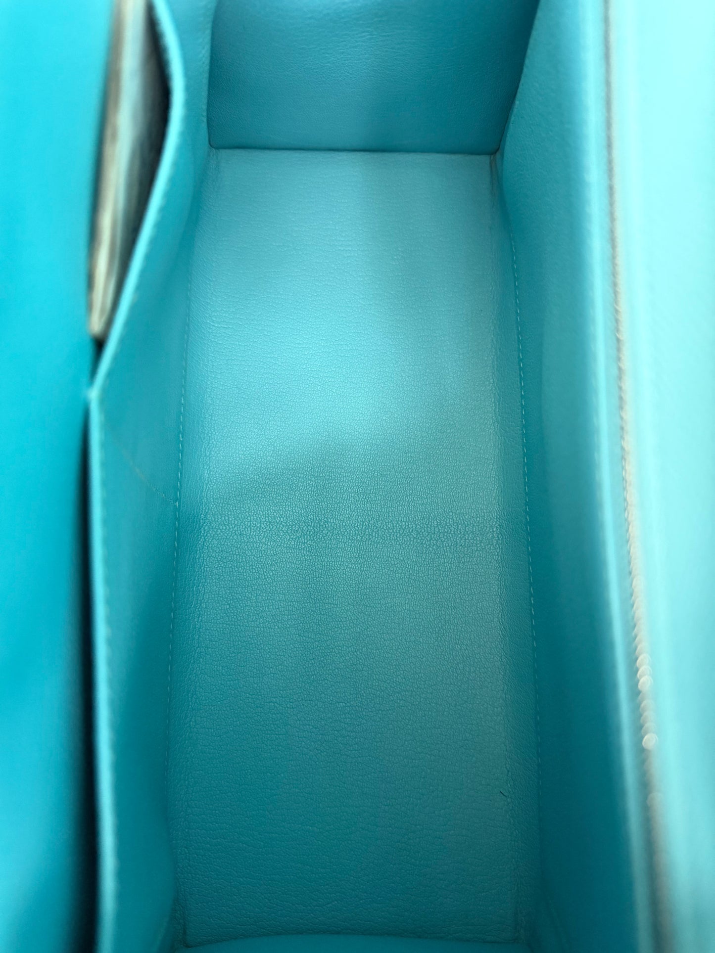 Hermes Blue Atoll Epsom & Palladium Hardware Kelly 28