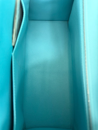 Hermes Blue Atoll Epsom & Palladium Hardware Kelly 28