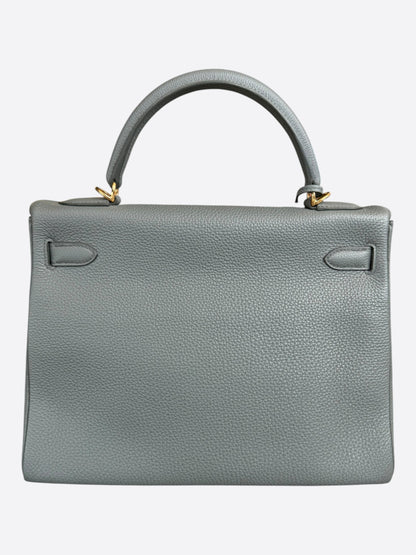 Hermes Vert Amande Togo & Gold Hardware Kelly 32