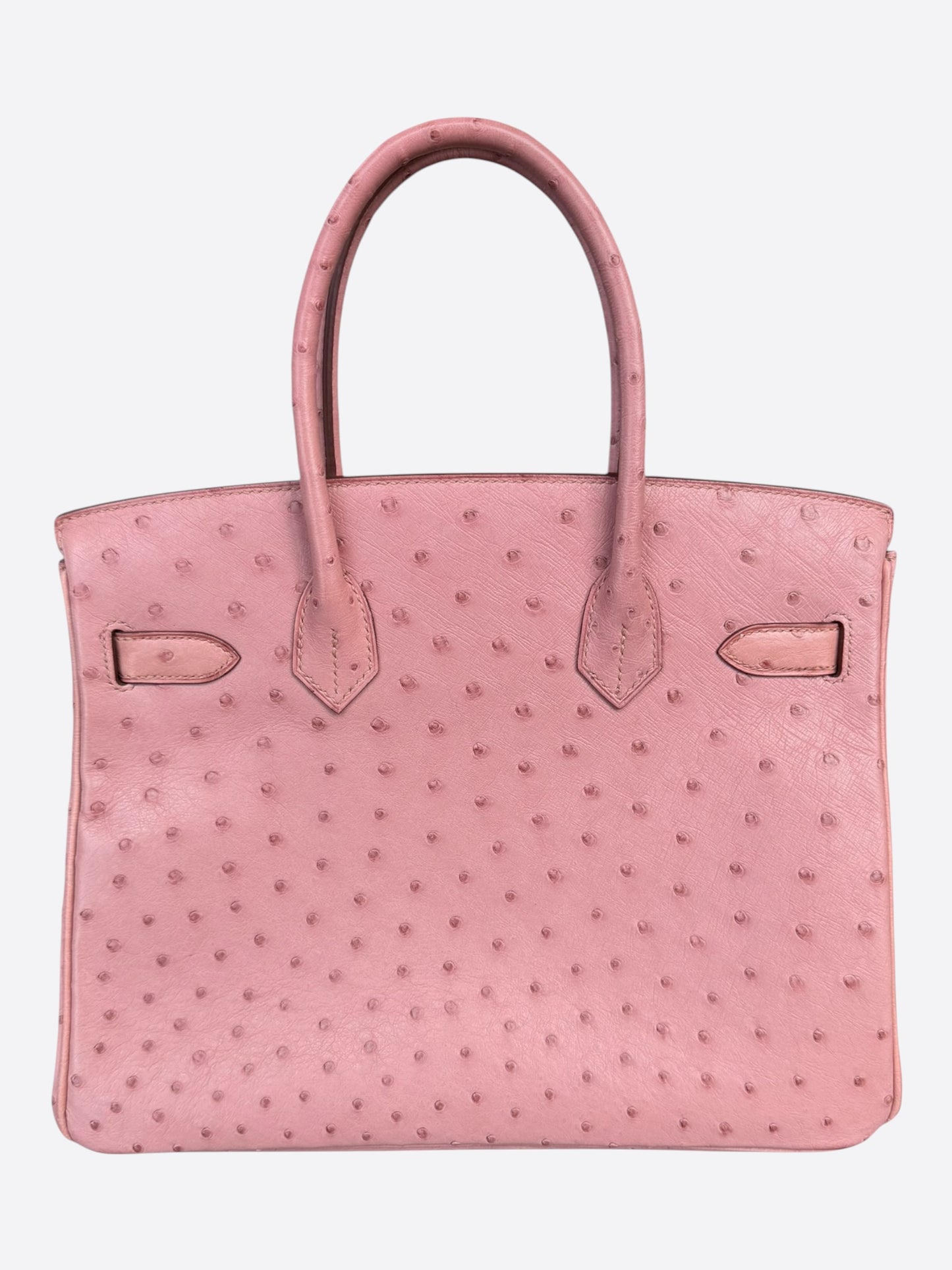 Hermes Terre Cuite Ostrich & Gold Hardware Birkin 30