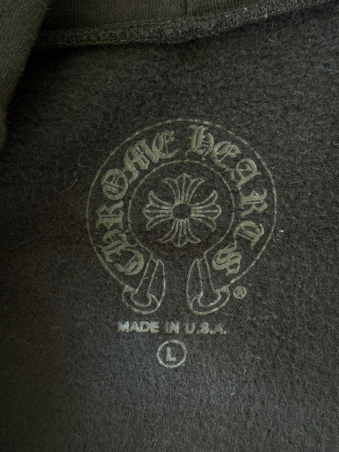 Chrome Hearts Black, Red & White Foti Graphic Zip Up Hoodie