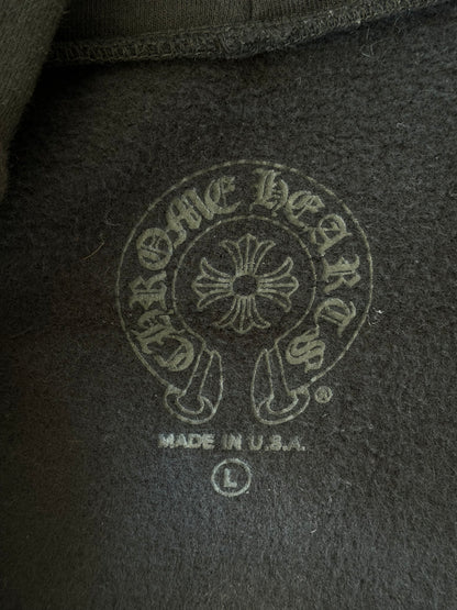 Chrome Hearts Black, Red & White Foti Graphic Zip Up Hoodie