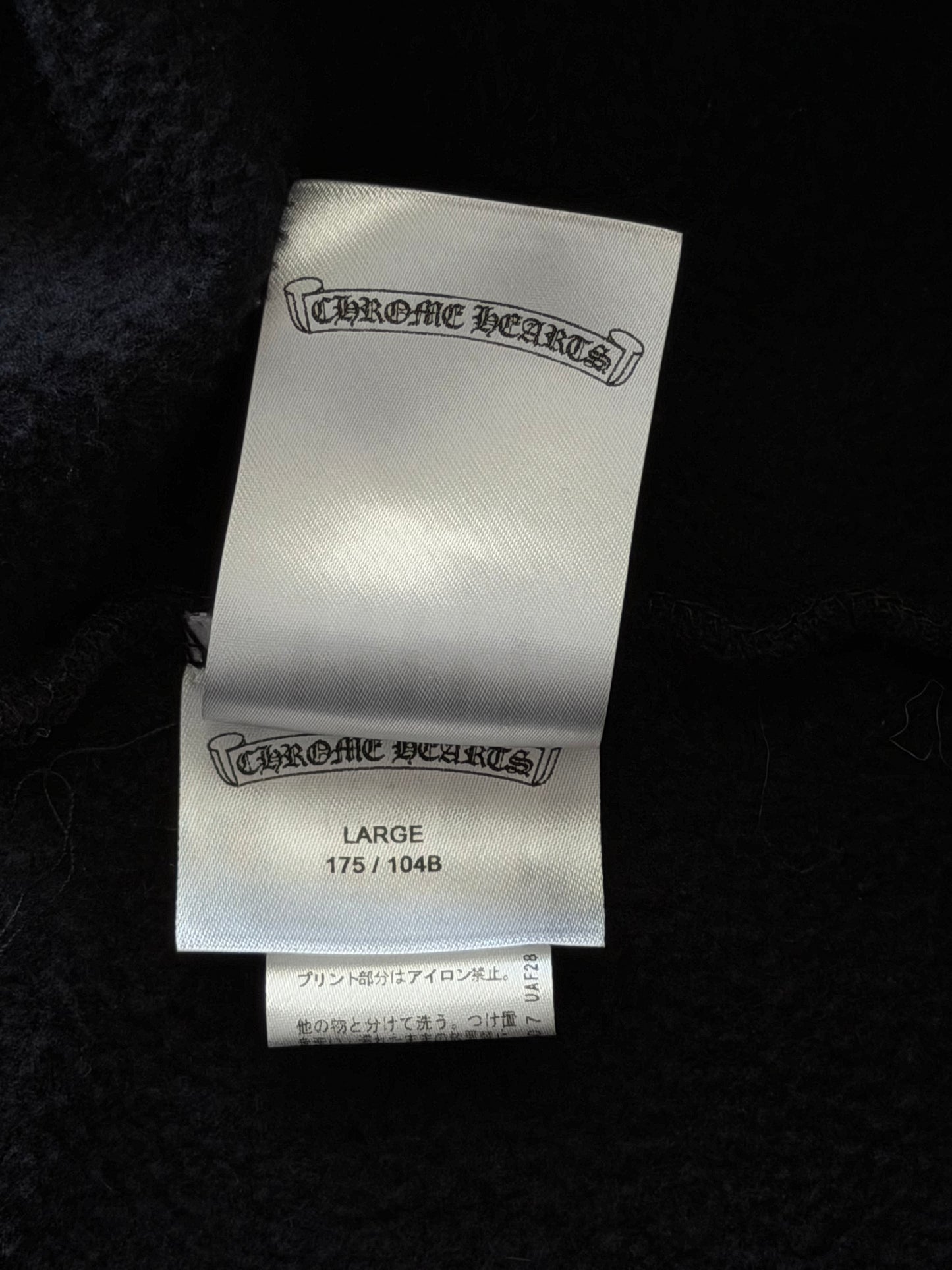 Chrome Hearts Black, Red & White Foti Graphic Zip Up Hoodie