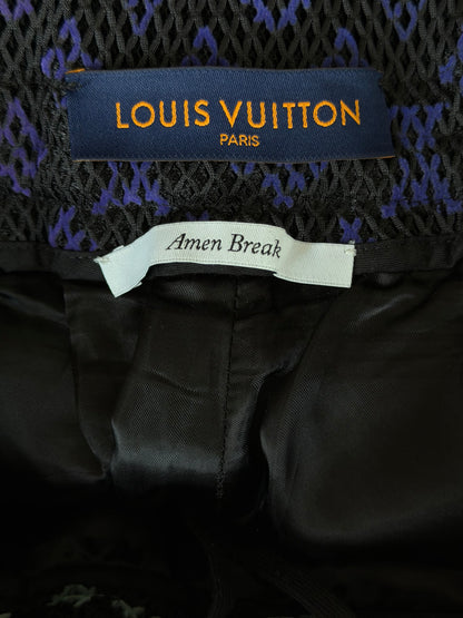 Louis Vuitton Black Rainbow Monogram Mesh Shorts