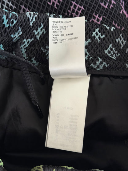 Louis Vuitton Black Rainbow Monogram Mesh Shorts