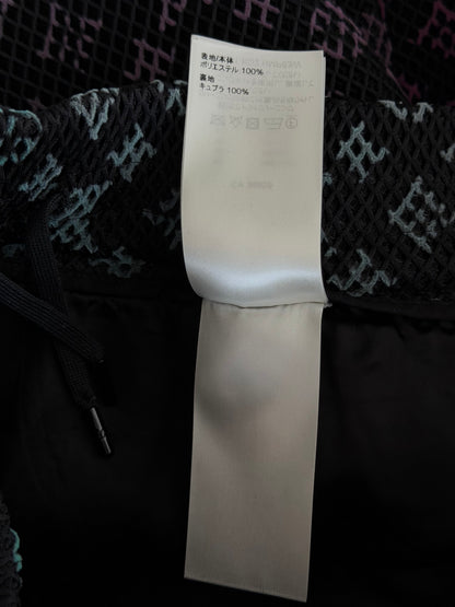 Louis Vuitton Black Rainbow Monogram Mesh Shorts