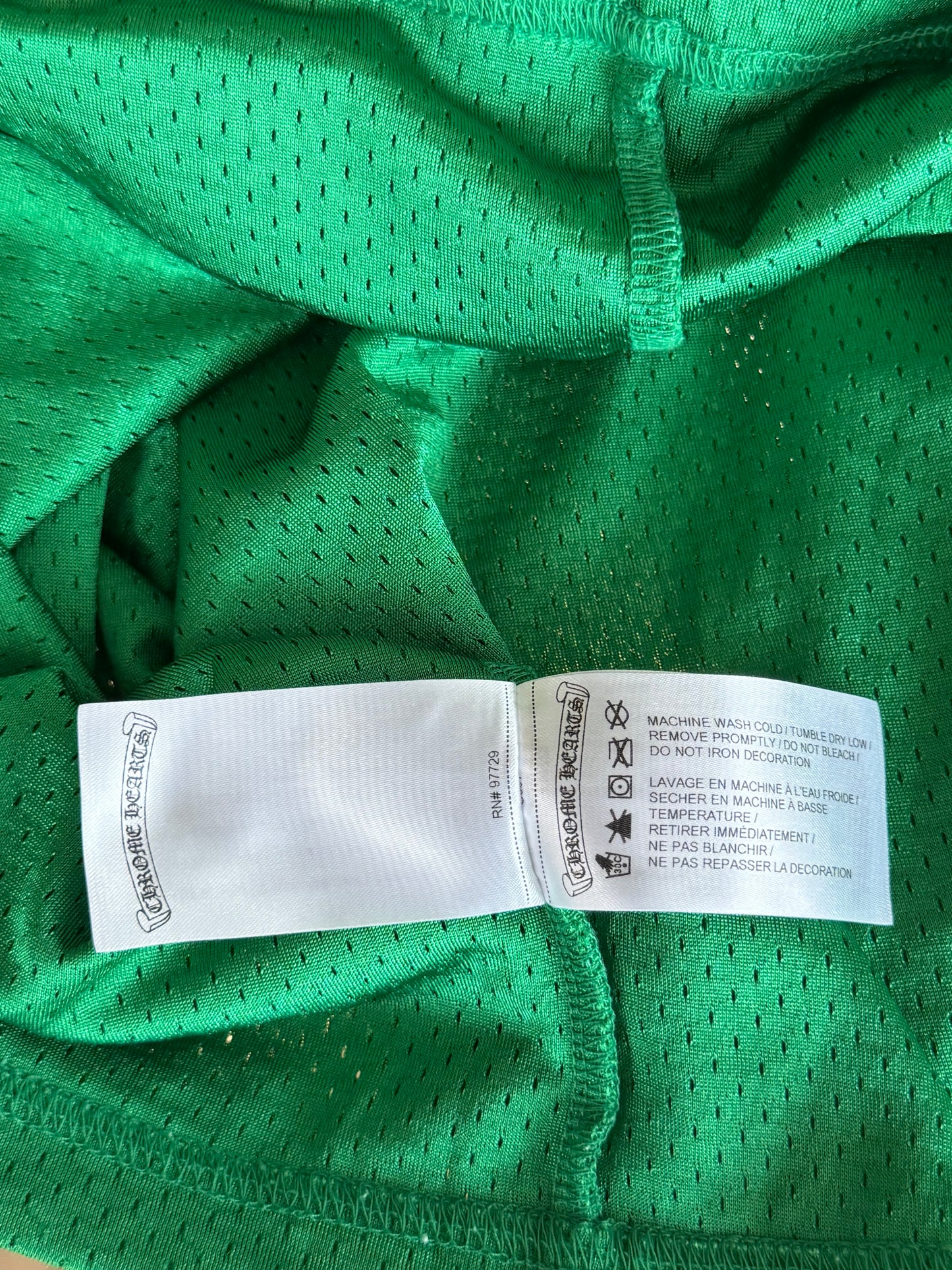 Chrome Hearts Green & Yellow Floral Nylon Mesh Longsleeve Jersey