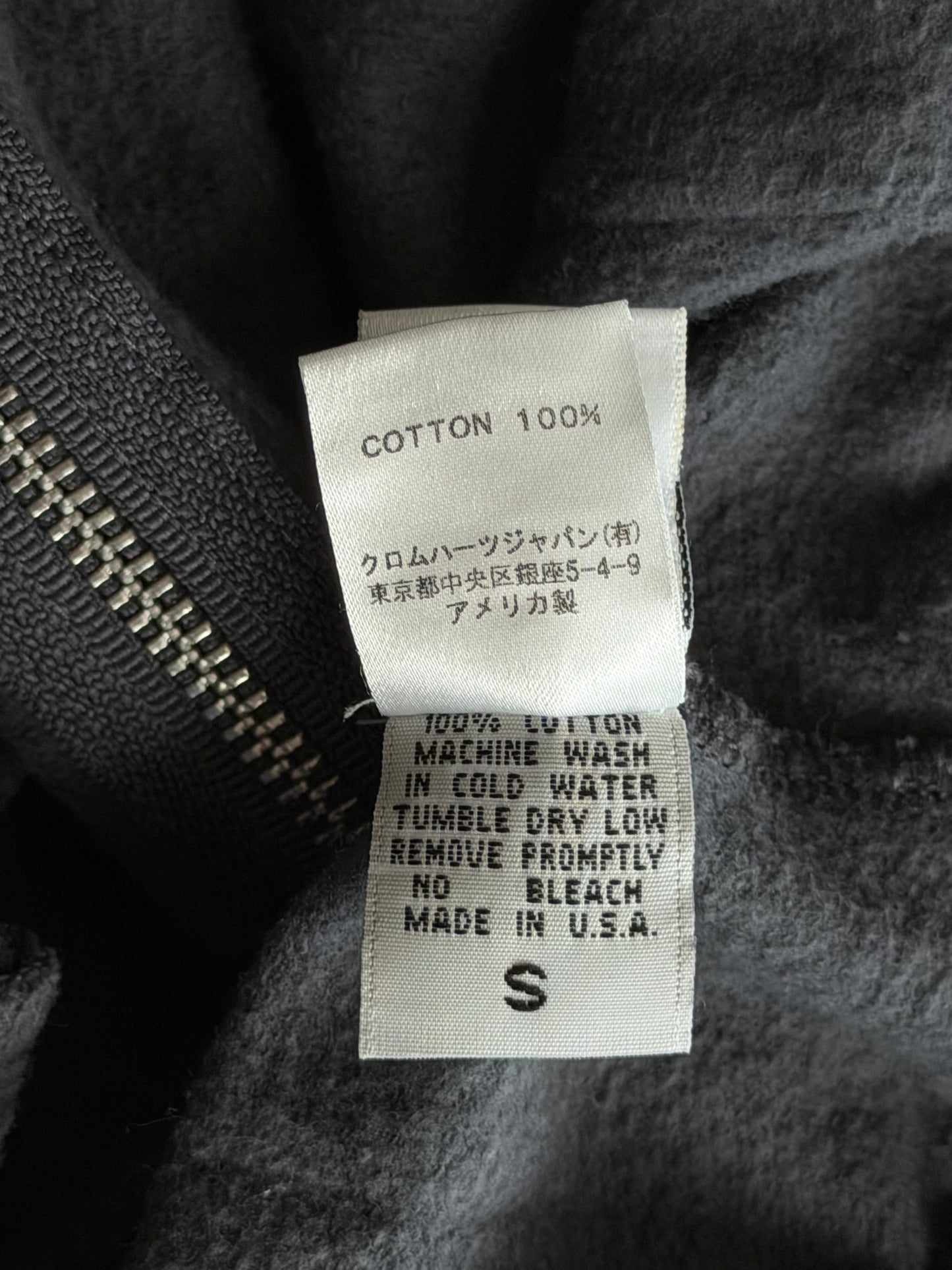 Chrome Hearts Black & Blue Cross Logo Zip Up Hoodie