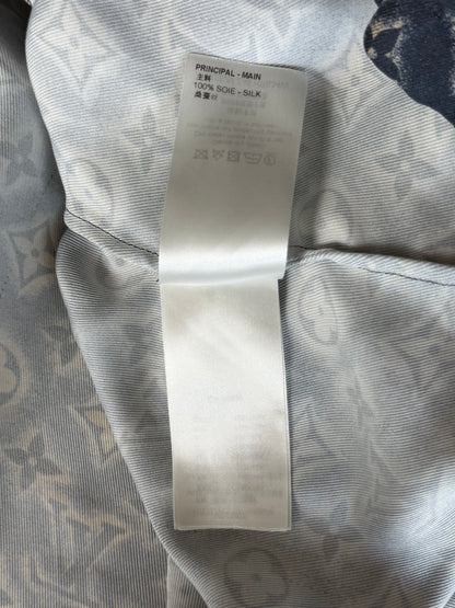 Louis Vuitton Navy & Beige Monogram Button Up Shirt