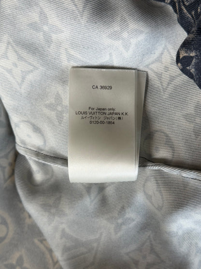 Louis Vuitton Navy & Beige Monogram Button Up Shirt