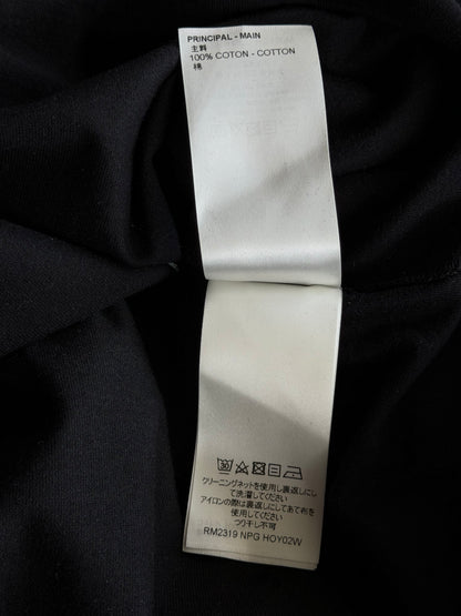 Louis Vuitton Black & White Frequency Logo Embroidered T-Shirt