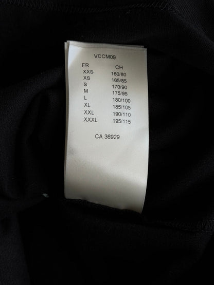 Louis Vuitton Black & White Frequency Logo Embroidered T-Shirt