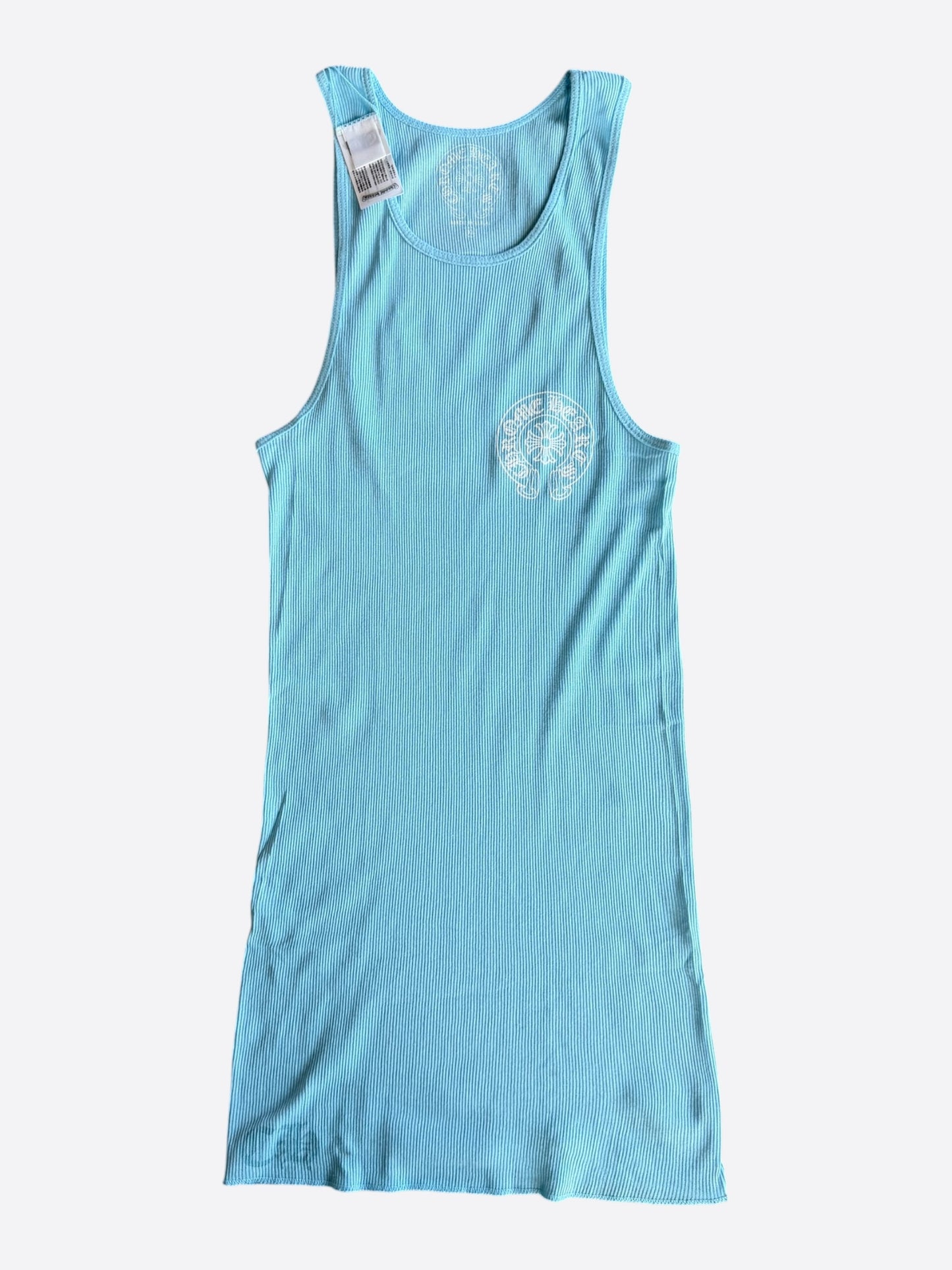 Chrome Hearts Blue & White Horseshoe Tank Top