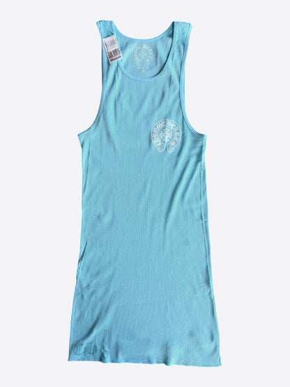 Chrome Hearts Blue & White Horseshoe Tank Top