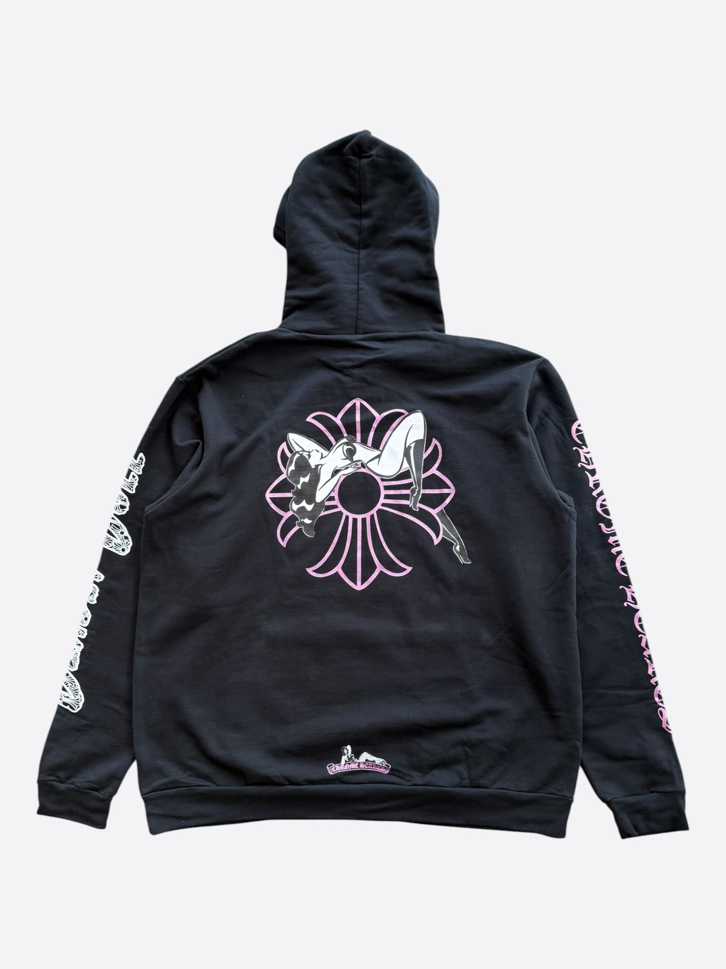 Chrome Hearts Black, White & Pink Deadly Doll Hoodie