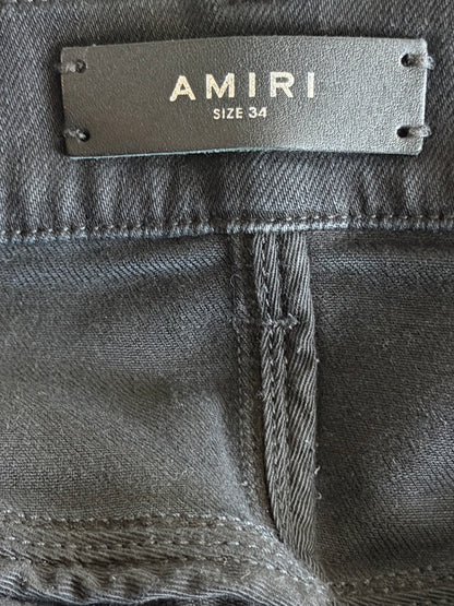 Amiri Aged Black & Red MA Patch Thrasher Jeans
