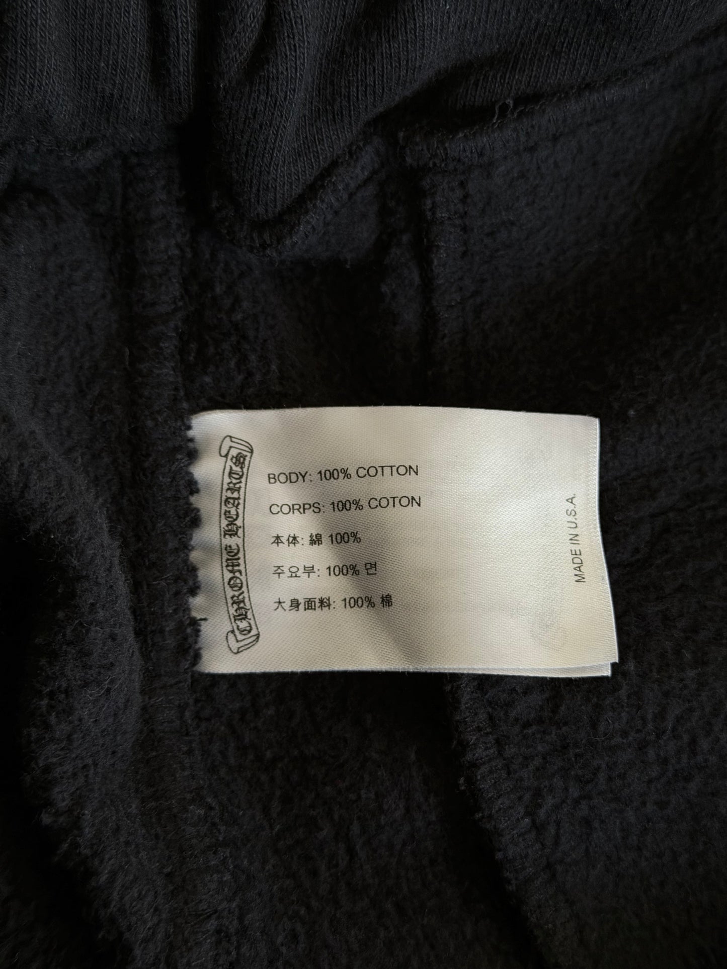 Chrome Hearts Black Camouflage Triple Cross Logo Sweatpants