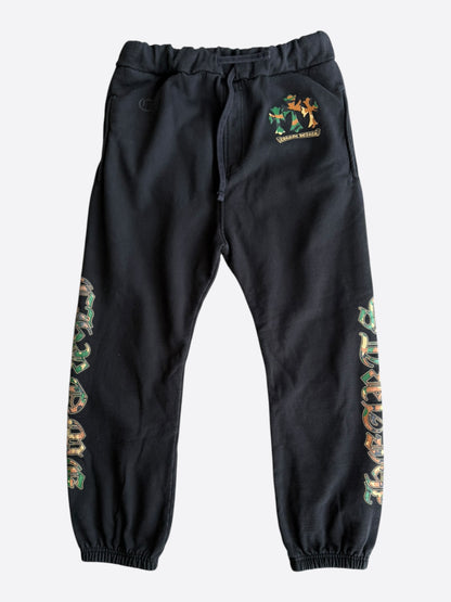 Chrome Hearts Black Camouflage Triple Cross Logo Sweatpants