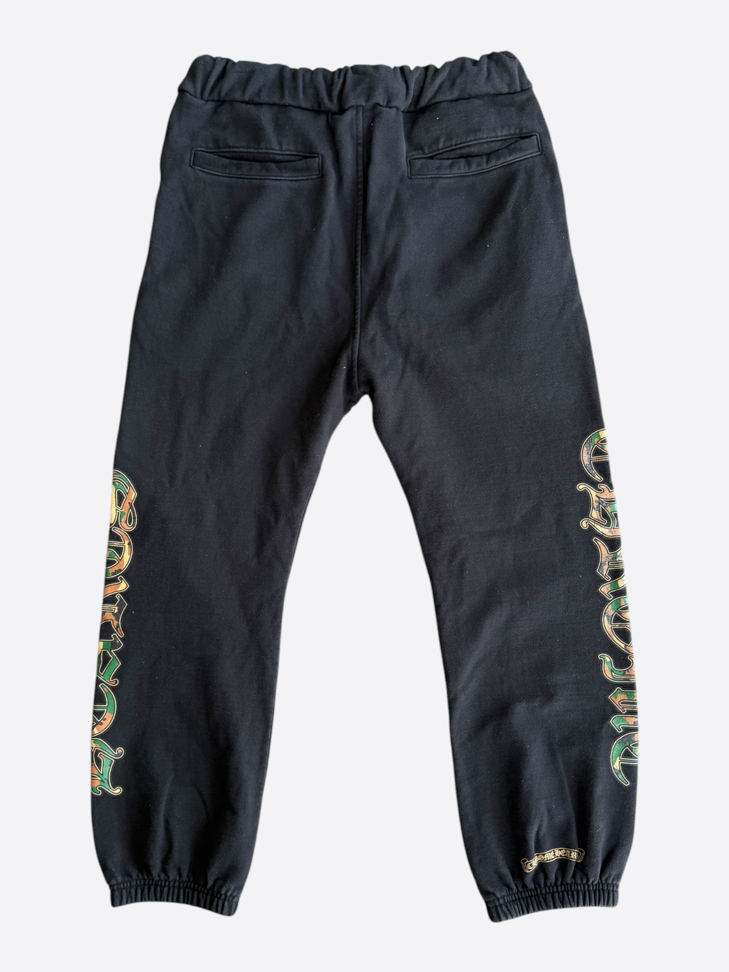 Chrome Hearts Black Camouflage Triple Cross Logo Sweatpants