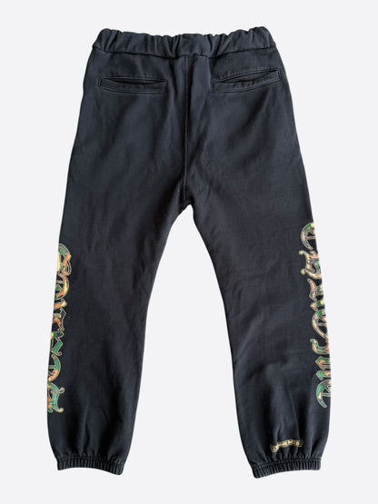 Chrome Hearts Black Camouflage Triple Cross Logo Sweatpants