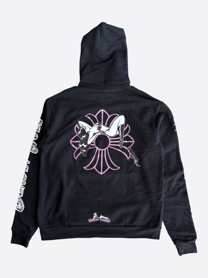 Chrome Hearts Black, White & Pink Deadly Doll Hoodie