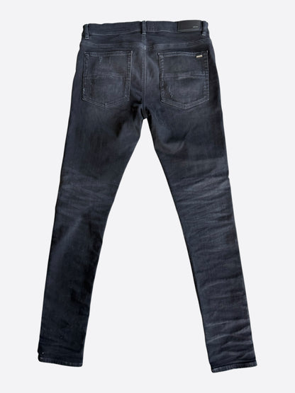 Amiri Aged Black & Red MA Patch Thrasher Jeans