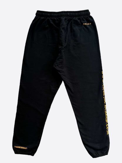 Chrome Hearts Black & Yellow Website Horseshoe Logo Sweatpants