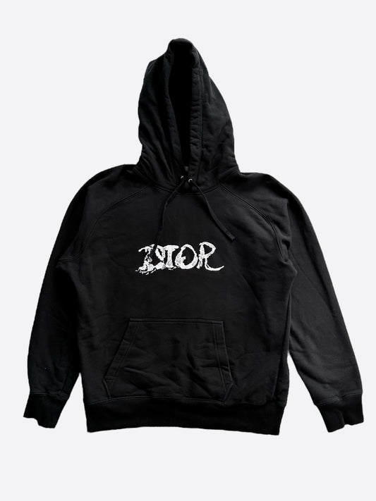 Dior Peter Doig Black & White Embroidered Logo Hoodie