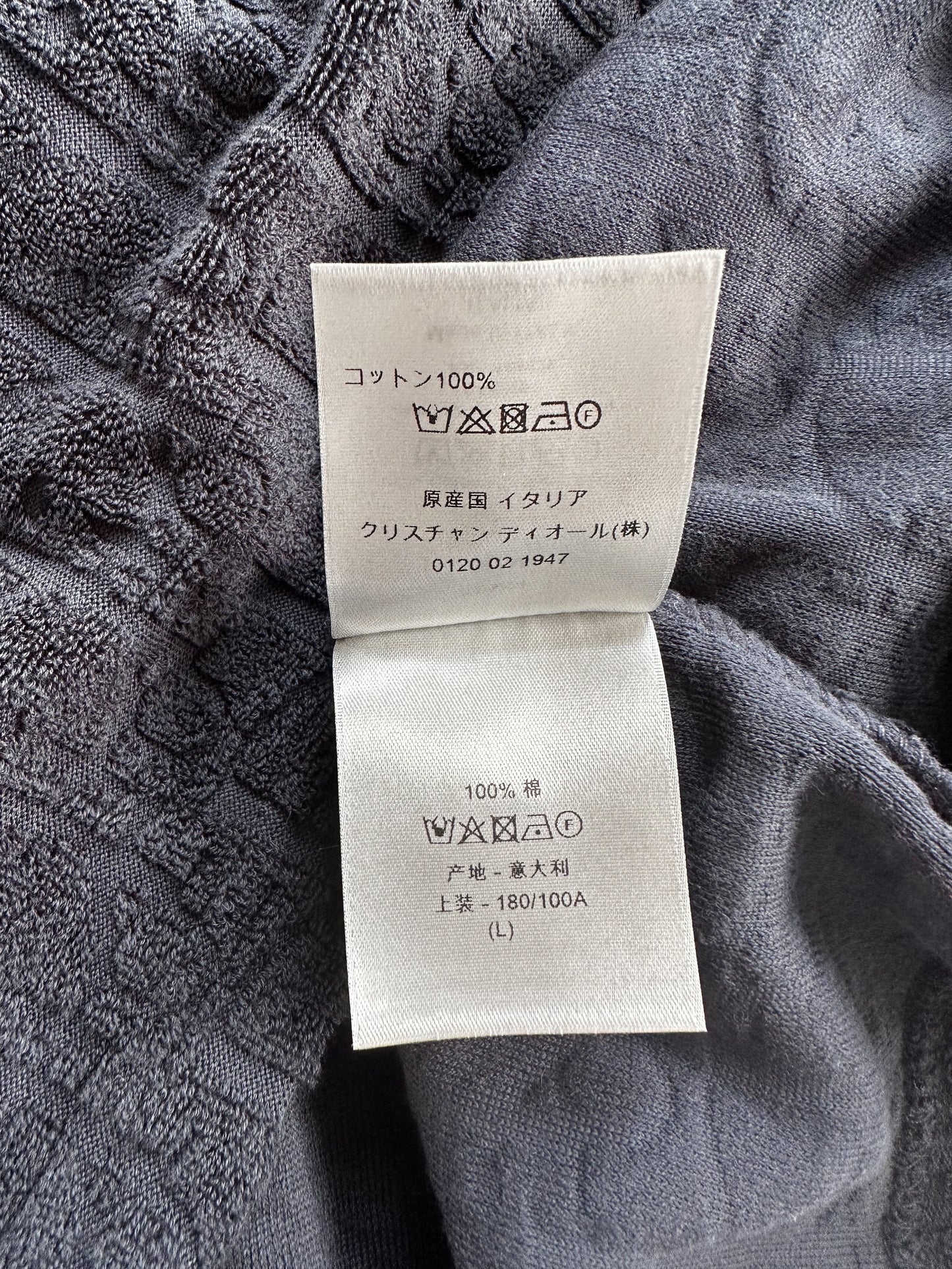 Dior Navy Oblique Towel T-Shirt