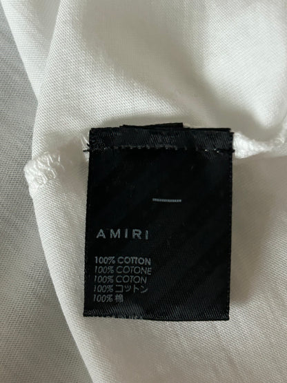 Amiri White & Red MA Paisley Logo T-Shirt